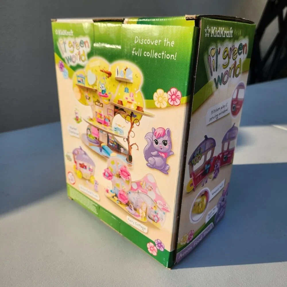 NEW KidKraft Squirrel Wooden Food Truck Doll Figure Bakery Montessori Playset Ec
